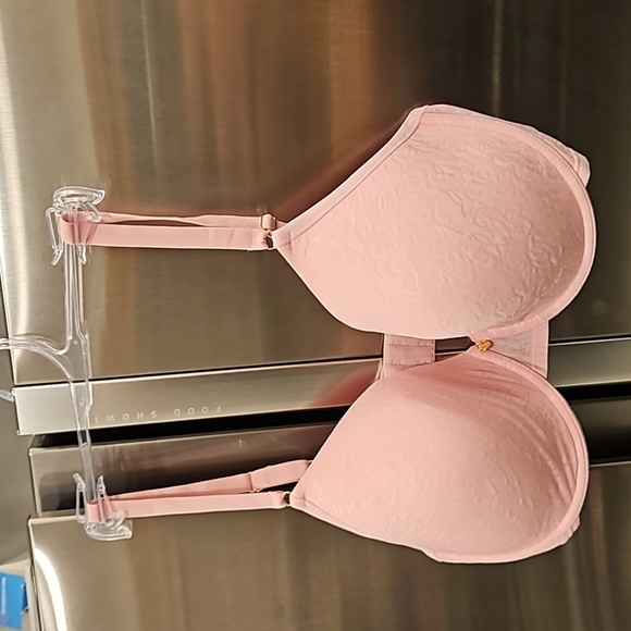 💕NATORI💕 Sheer Jacquard Full Fit Contour Underwire Bra ~ Blossom Pink 36DD NWT - Picture 5 of 11